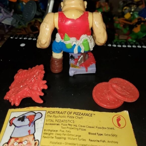 Pizza Face TMNT Teenage Mutant Ninja Turtles Complete with File Card - Picture 2 of 2